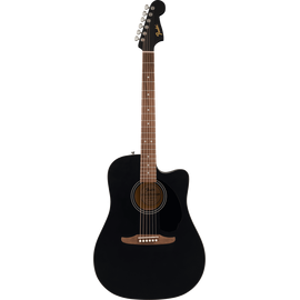 FENDER CA DEBUT REDONDO BLK акустическая гитара, цвет черный,