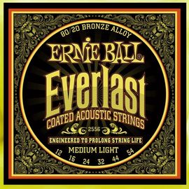 ERNIE BALL 2560 Струны для акустической гитары Everlast Coated 80/20 Bronze Extra Light