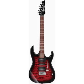 IBANEZ GRX70QA-TRB Электрогитара, темно-красная модель серии GIO, 22 лада