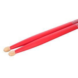HUN Colored Series QI 5A RED Барабанные палочки, орех гикори, красные
