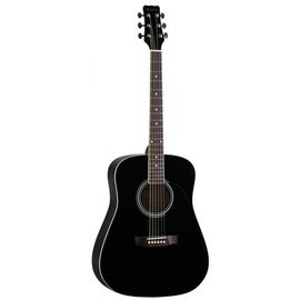 MARTINEZ W11/BK Акустическая гитара, верхняя дека липа, нижняя дека и обечайка липа
