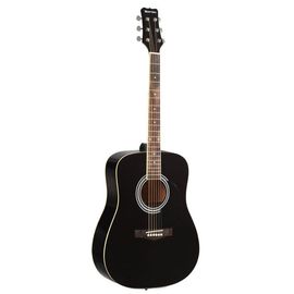 MARTINEZ FAW702 BK Акустическая гитара "вестерн" Гриф: красное дерево, накладка палисандр.Цвет: Черн