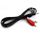HAMA H-30235 Кабель аудио 2хRCA (m) - Jack 3.5 (m), 1.5м, черный
