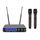 BG IU-208 Радиосистема вокальная, UHF 500-980MHz, PPL 2000 переключаемых частот, Led дисплей, 2 микрофона BG IU-208 Радиосистема вокальная, UHF 500-980MHz, PPL 2000 переключаемых частот, Led дисплей, 2 микрофона