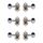 METALLOR MHC-105-CR-3+3 Колки для гитары 3+3, хром