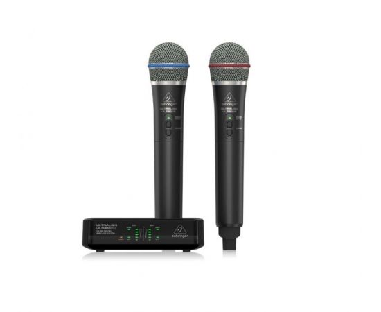 BEHRINGER ULM302MIC-EU цифровая микрофонная радиосистема  идет в комплекте с двумя ручными микрофона
