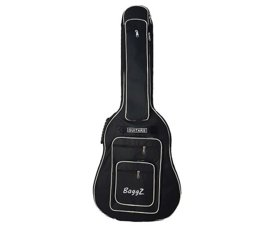 BAGGZ AB-41-4 Чехол для акустической гитары, 41", защитное уплотнение 5мм 600D, 2 кармана, цвет черный