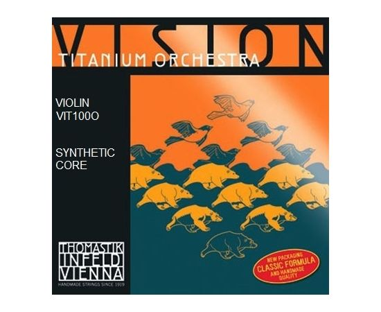 THOMASTIK VIT100o Vision Titanium Orchestra Комплект струн для скрипки, среднее натяжение