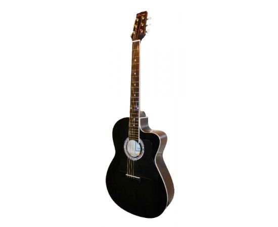 CARAYA C901T-BK Акустическая гитара, с вырезом, Размер: 39". Форма корпуса: с вырезом. Мензура: 648м