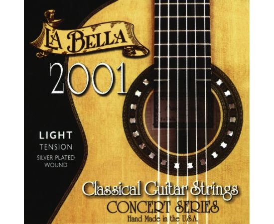 LA BELLA 2001 MEDIUM HARD TENSION Струны для классичекой гитары
