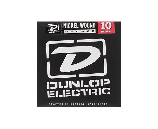 DUNLOP DEN1046 Комплект струн для электрогитары, никелированные, Medium, 10-46