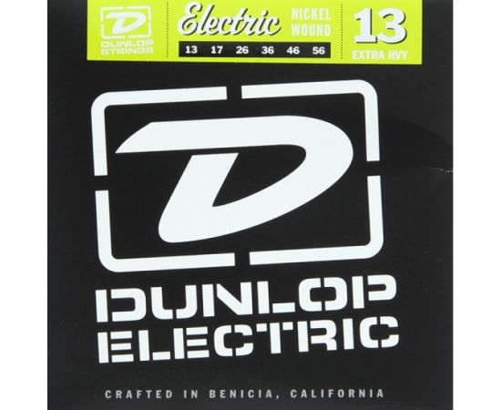 DUNLOP DEN1356 Комплект струн для электрогитары, никелированные, Extra Heavy, 13-56