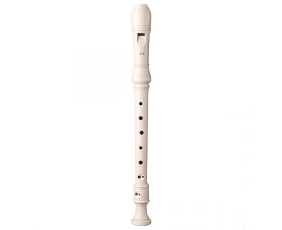 SMART HY-26B WH Блок-флейта сопрано, пластик, барочная система, шомпол для чистки, цвет белый
