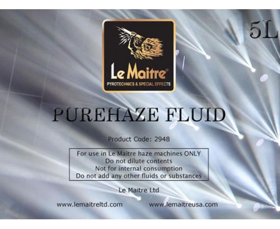 LE MAITRE PUREHAZE FLUID, 5L ( ex- STADIUM  HAZE FLUID, 5L) жидкость для генераторов тумана  Le Mait