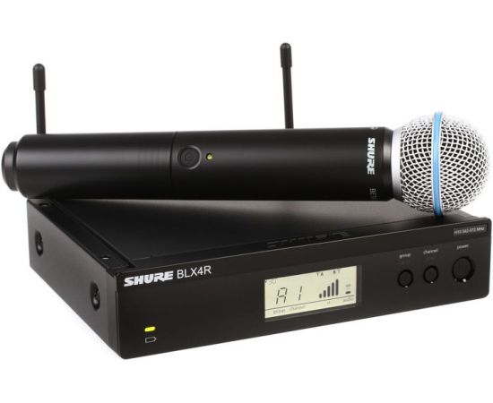 SHURE BLX24RE/B58 M17 радиосистема вокальная с капсюлем динамического микрофона BETA 58. Кронштейны