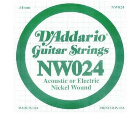 D'ADDARIO NW024 Струна для гитары Электрик, никель