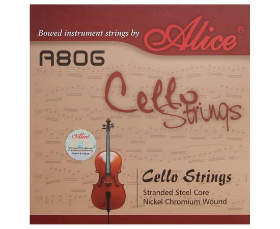 ALICE A806 Комплект струн для виолончели размером 4/4