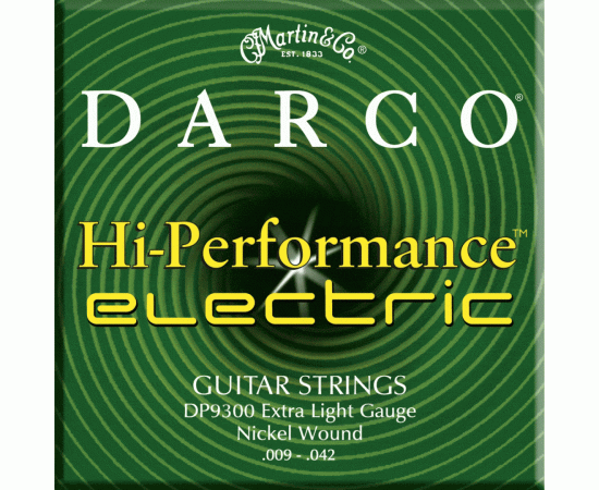 DARCO D9300 Струны для электрогитары, материал обмотки - никелированная сталь, калибр .009 .0115 .01