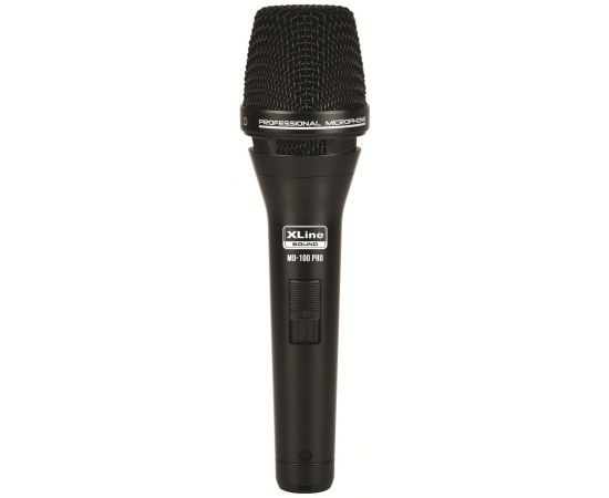 XLINE MD-100 PRO Микрофон вокальный динамический, 50-15000Гц, в комплекте: держатель, кабель, чехол,