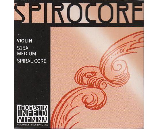 THOMASTIK S15A Spirocore "Красный" Комплект струн для скрипки размером 4/4, среднее натяжение