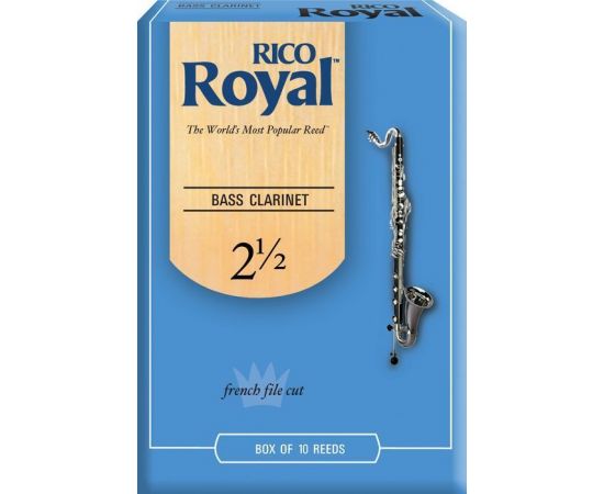 REB1025 Rico Royal Трости для кларнета бас, размер 2.5, Rico