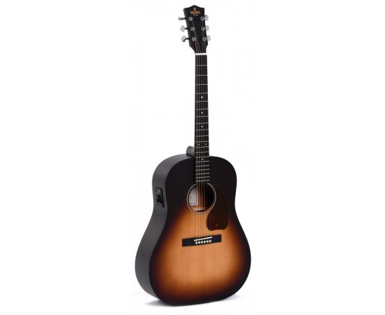 SIGMA JM-SGE+ Акустическая гитара, Тип корпуса: D-14 Fret, Slope Shoulder, Верхняя дека: Массив ситх