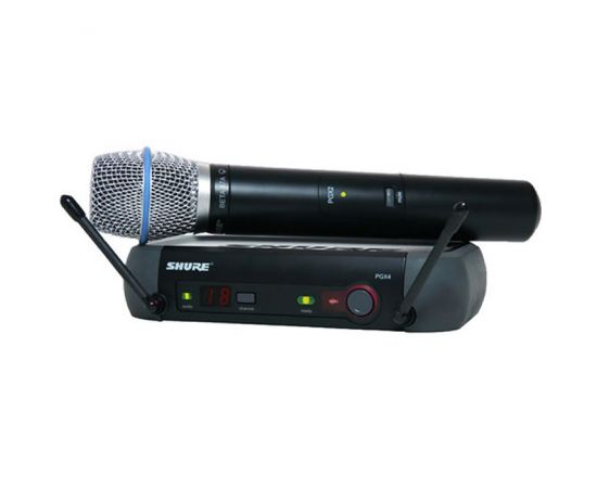 SHURE PGX24E/BETA87 K5E 606 - 630 MHz двухантенная 'вокальная' радиосистема с капсюлем микрофона BE