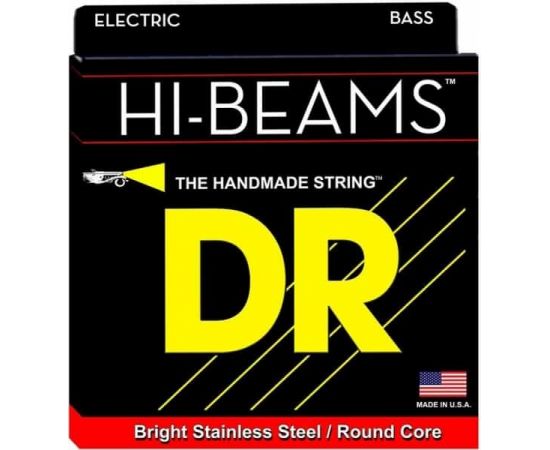 DR MR-45 Hi-Beam Комплект струн для бас-гитары, сталь, Medium, 45-105