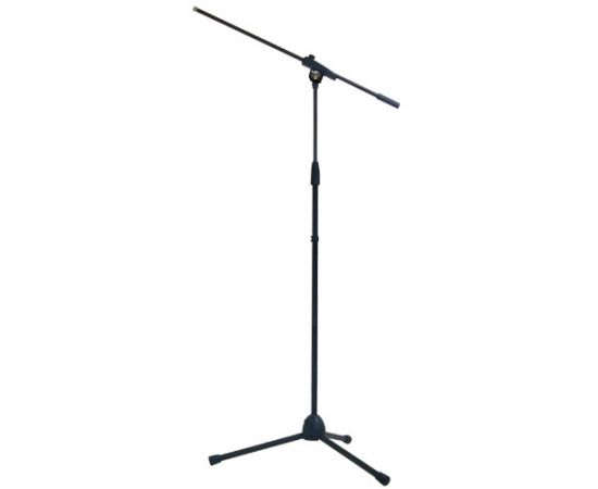 BESPECO MS30NE Стойка микрофонная напольная, черный цвет, максимальная высота: 200см, длина наклонно