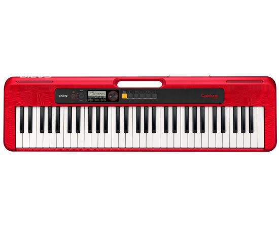 CASIO CT-S200RD Синтезатор, 61 клавиша фортепианного типа , 400 тембров, 77 стилей аккомпанемента, Dance Music Mode, Поддержка приложения Chordana Play , USB to host , Аудио вход
