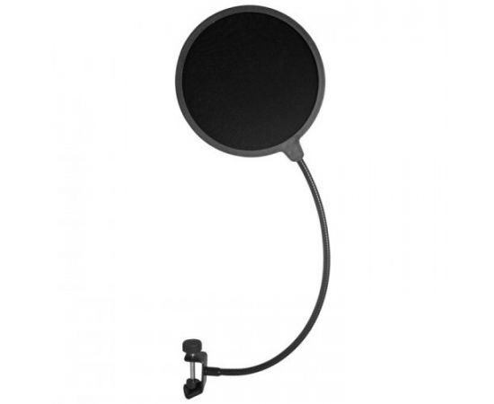 BESPECO FPOP01 Регулируемый ветрозащитный экран для микрофона на гусиной шее с креплением на стойку
