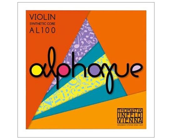 THOMASTIK AL100 Alphayue Комплект струн для скрипки размером 4/4, среднее натяжение