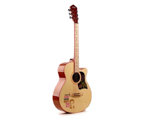 CARAVAN HS-4015 N Гитара акустическая с вырезом, верхняя дека липа, обечайка и нижняя дека липа, гри