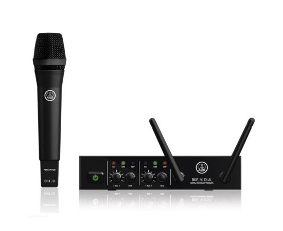 AKG DMS70 D Vocal Set - цифровая радиосистема с ручным передатчиком (капсюль P5) и возможностью ра