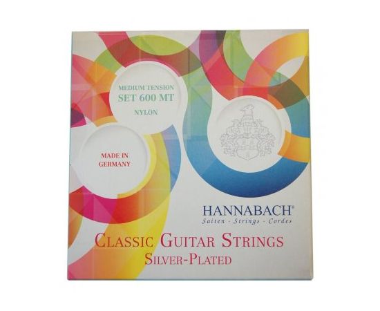 HANNABACH 600MT Silver-Plated Green Комплект струн для классической гитары, среднее натяжение