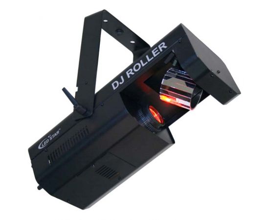 LED STAR DJ ROLLER HID Сканер с зеркальным барабаном, 15 гобо, 11 цветов, звуковая анимация, DMX 512, 5 каналов, лампа разрядная 150Вт