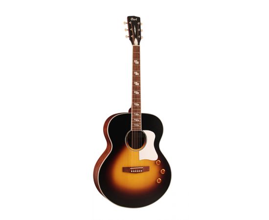 CORT CJ-Retro-VSM CJ Series Электро-акустическая гитара, санберст,джамбо. Мензура: 648мм. Ширина гри