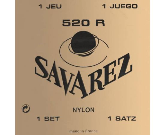 SAVAREZ 520 R Carte Rouge Комплект струн для классической гитары, посеребренные, норм.натяжение,