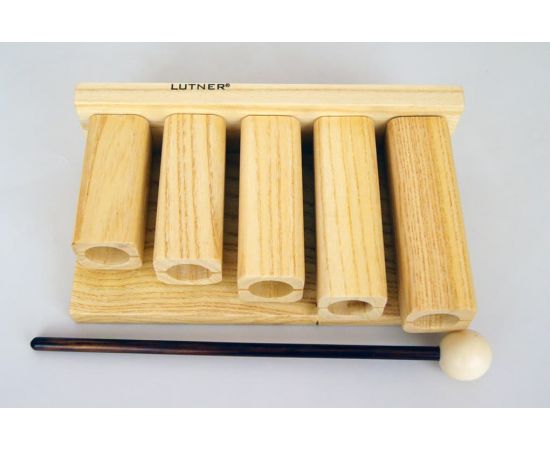 FLEET FLT-255 Тон-блок деревянный, набор из 5 штук, с палочками.