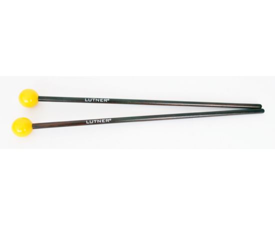 LUTNER XM03 Палочки для ксилофона черные. Длина 380мм. Диаметр наконечника 30мм. Материал наконечника - желтый нейлон средней жесткости. FLEET