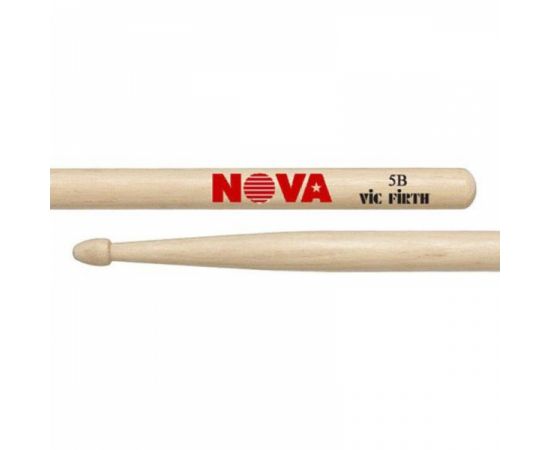 VIC FIRTH N5B Палочки барабанные "Nova"орех, деревянный наконечник