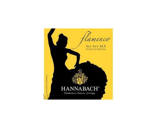 HANNABACH 827SLT Yellow FLAMENCO Струны для классической гитары супер слабого натяжения. 1, 2, 3 стр