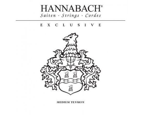 HANNABACH EXCLMT Exclusive Black Комплект струн для классической гитары, среднее натяжение