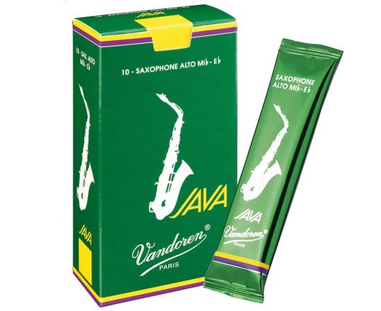 VANDOREN SR2625 JAVA Трости для саксофона Альт №2,5, серия Java зеленая