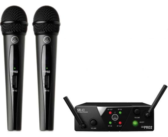 AKG WMS40 Mini2 Vocal Set BD ISM2/3 (864.375&864.850) вокальная радиосистема с 2-мя ручными передатч