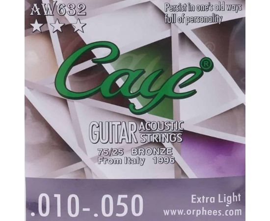 CAYE AW632 BRONZE Струны для акустической гитары 10-50