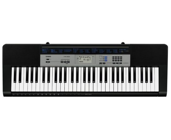 CASIO CTK-1550 Синтезатор 61 клавиша фортепианного типа, Максимальная полифония: 32,Тембры: 120 встроенных тембров,Ритмы / Узоры: 70 встроенных ритмов, 50 танцевальных музыкальных ритмов,Встроенные композиции: 100 (песенных банков)