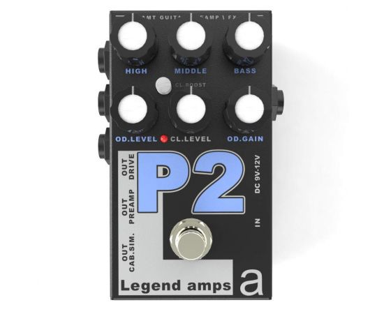 AMT P-2 Legend amps Guitar preamp (PV-5150 Emulates 2) Педаль гитарная