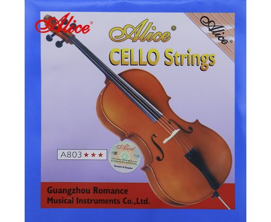ALICE A803 4/4 Струны для виолончели 4/4, обмотка из никеля с серебряным покрытием