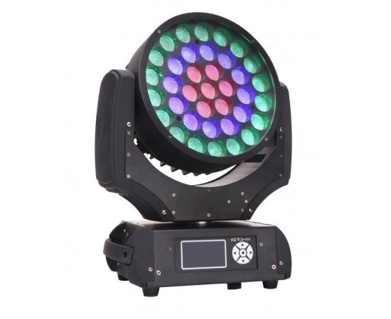 LED STAR XP600 Прибор световой с движущимся корпусом. 37 светодиодных RGBW-мультичипов 10 Вт. Зум 13